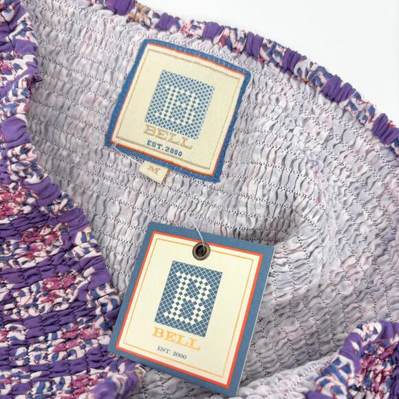 NEW Bell by Alicia Bell Mandy Maxi Skirt M Tiered Ruffle Lace Smocked Tuckernuck - Picture 9 of 11